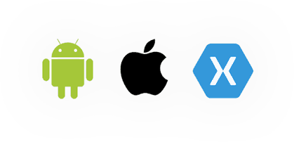 ios android xamarin logos